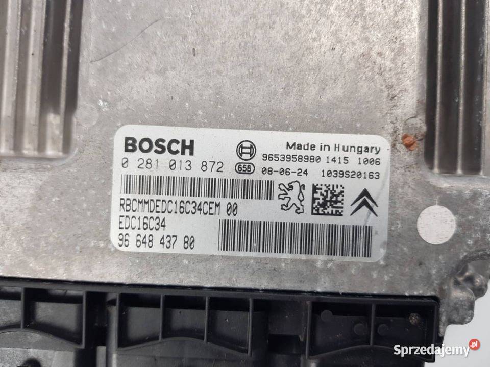 KOMPUTER SILNIKA ECU 9664843780 308 kujawsko-pomorskie