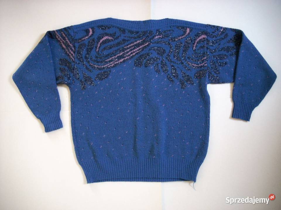 Ciepły Sweter Srebrna Nić Vintage 38 40 Nowy Sącz