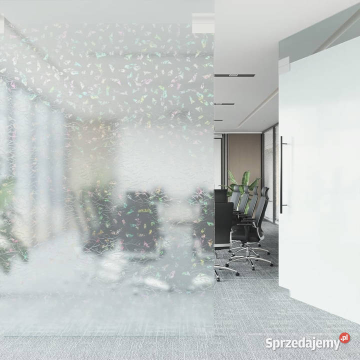 Folia okienna matowa tęczowy wzór 3D 45x1000 PVC Warszawa sprzedam