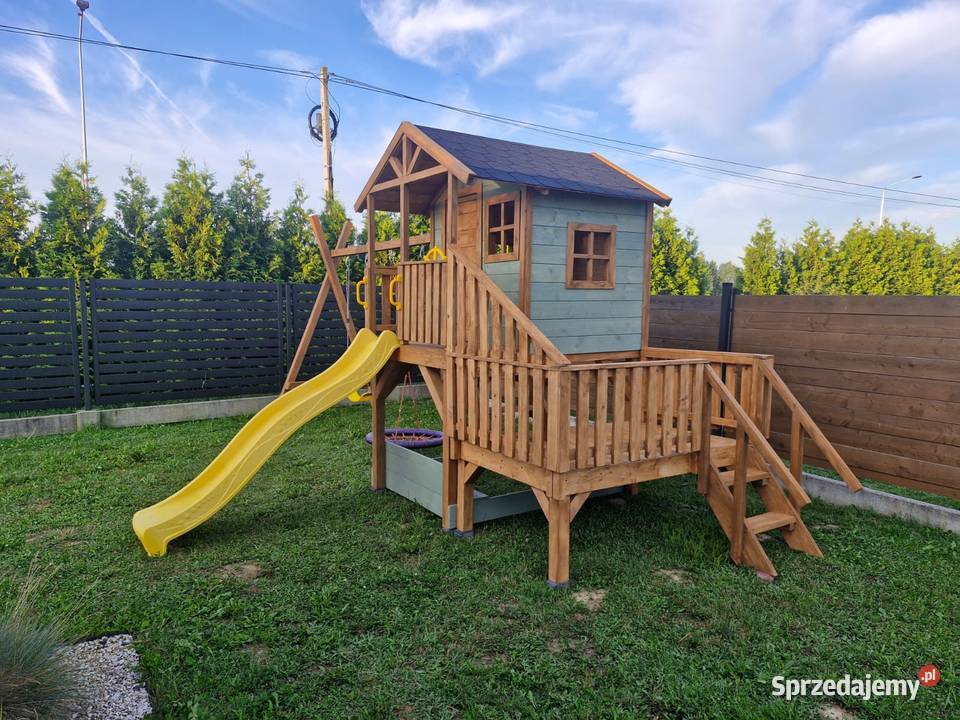 Domek drewniany plac zabaw dzieci Rzeszów