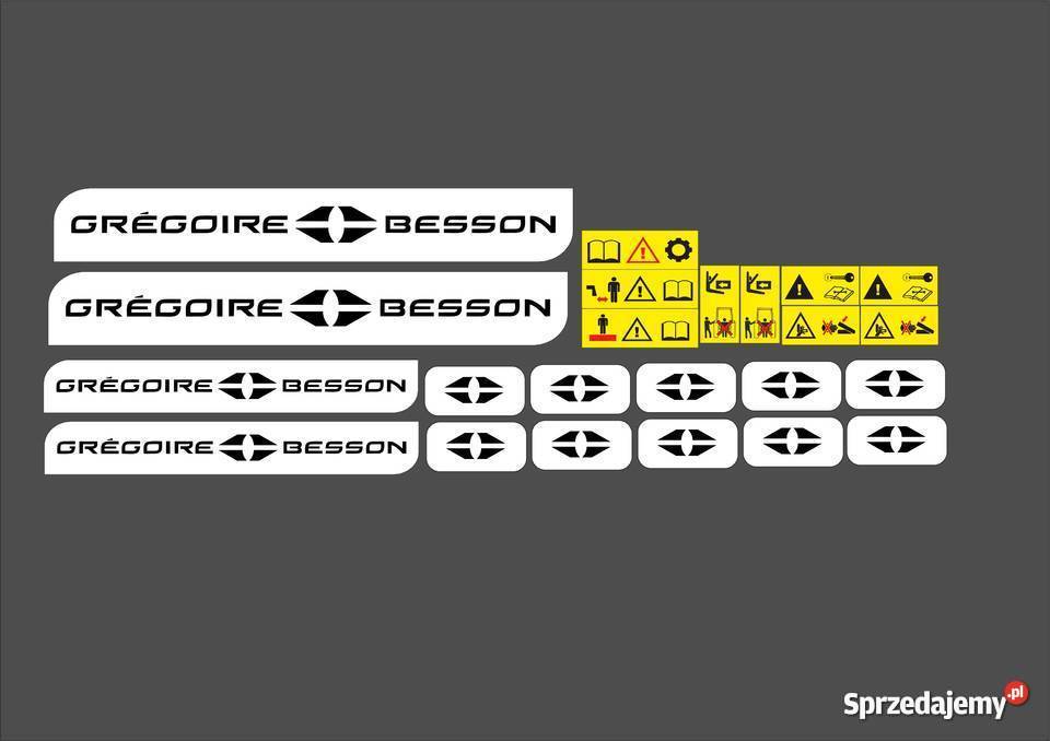 naklejki gregoire besson zestaw Jeżewo sprzedam