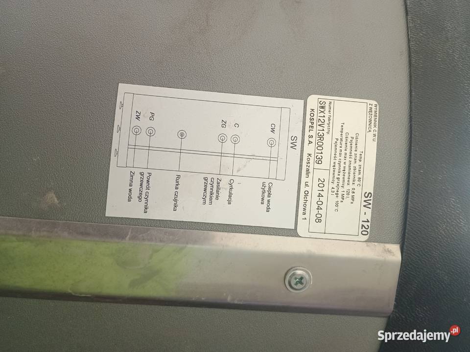 Sprzedam piec i zbiornik Grudziądz