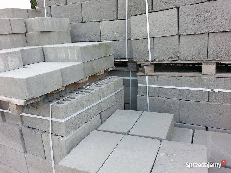 Płyty ażurowe bloczki betonowe obrzeża cement Urzędów