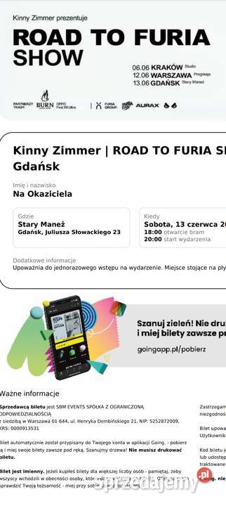Kinny Zimmer Gdańsk 1306 Wrocław sprzedam
