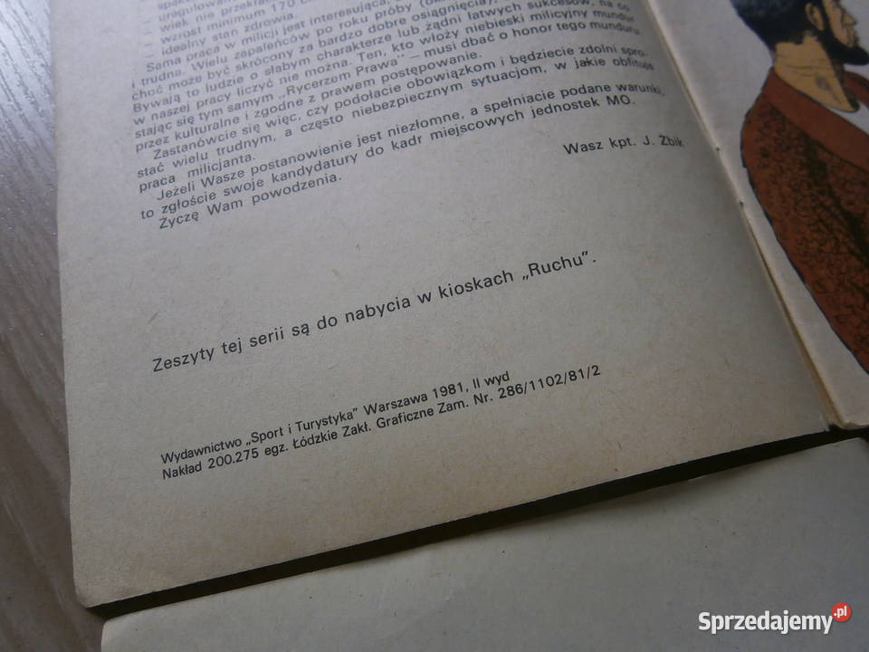 Na zakręcie Niewygodny świadek komiks 1981 seria Łódź sprzedam