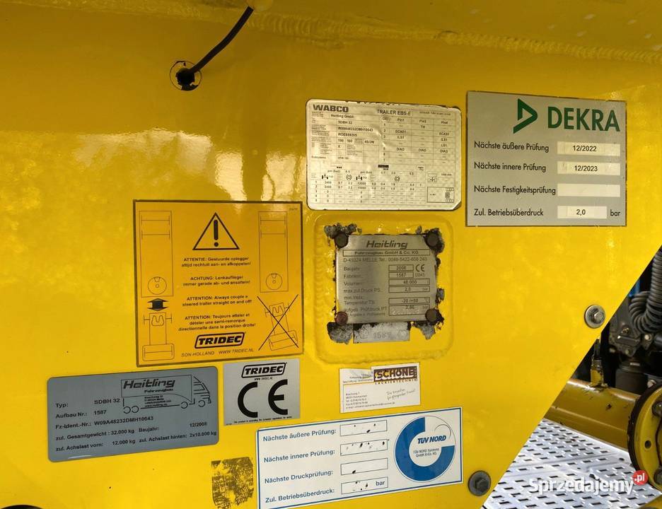 Naczepa do paszy 6 komorowy silos 2 oś cysterna Warszawa sprzedam
