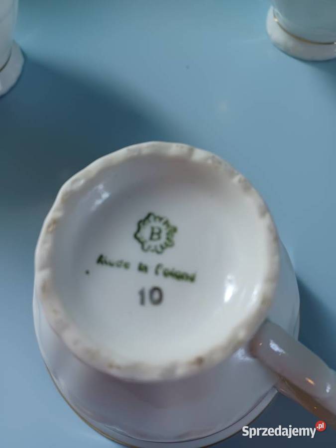 Stara porcelna Bogucice dzbanek 6 filiżanek