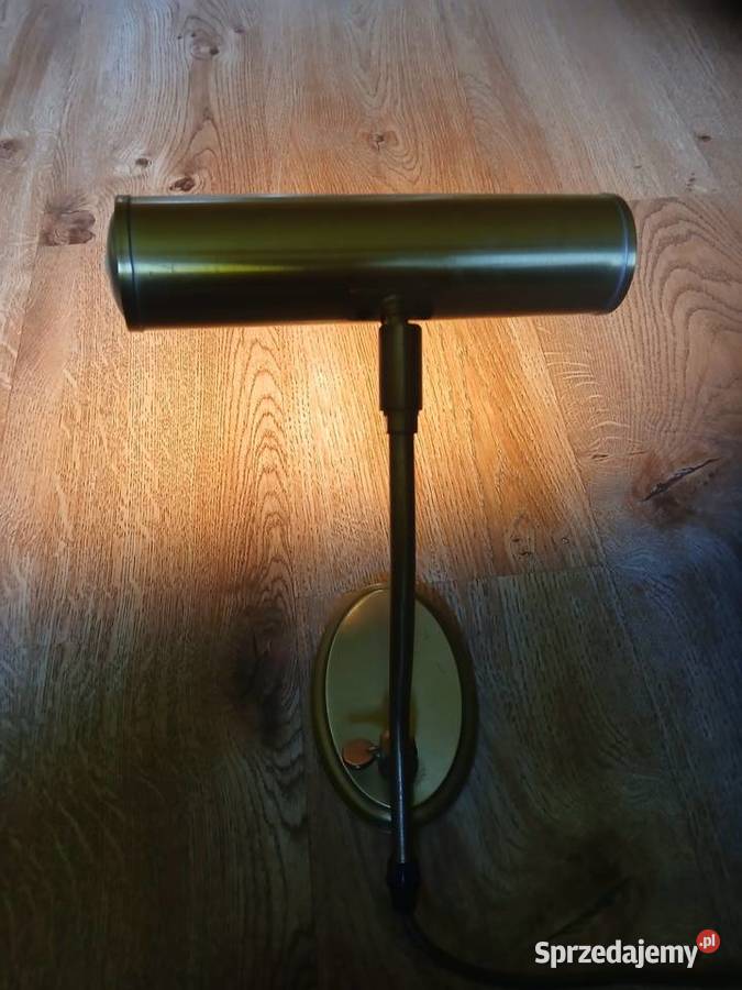 Lampa mosiężna gabinetowa z lat 70 tych Kraków