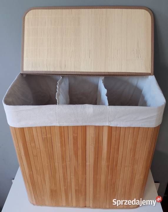 Kosz na pranie bambusowy 150 l