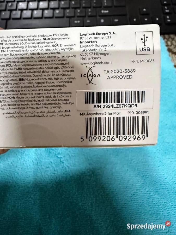 Mysz Logitech MX Anywhere 3 Mac Windows Ząbki