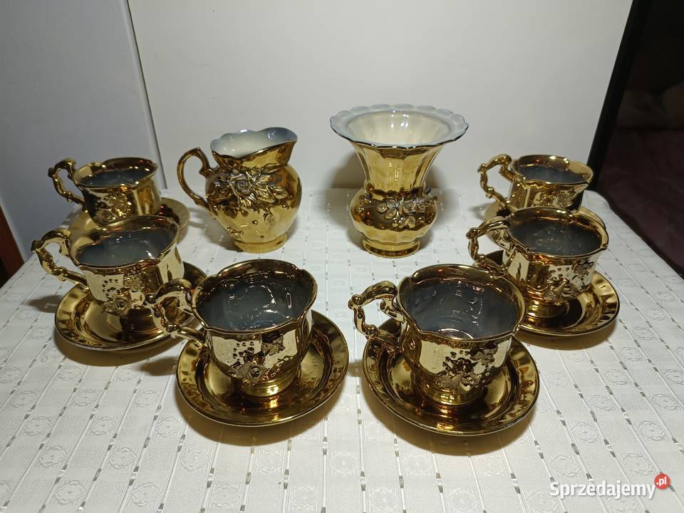 Zestaw do kawy pozłacany mazowieckie Warszawa