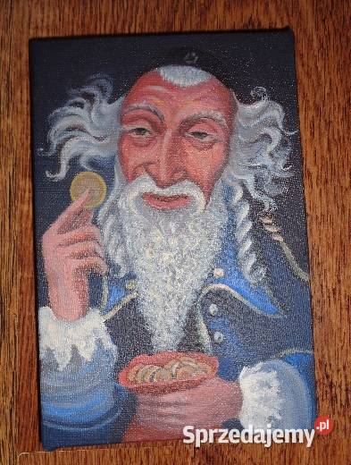 Żyd na szczęście obraz olejny Katowice