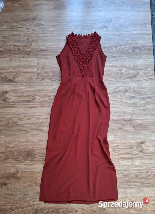 Piękna długa maxi jesienna sukienka zwiewna Kraków