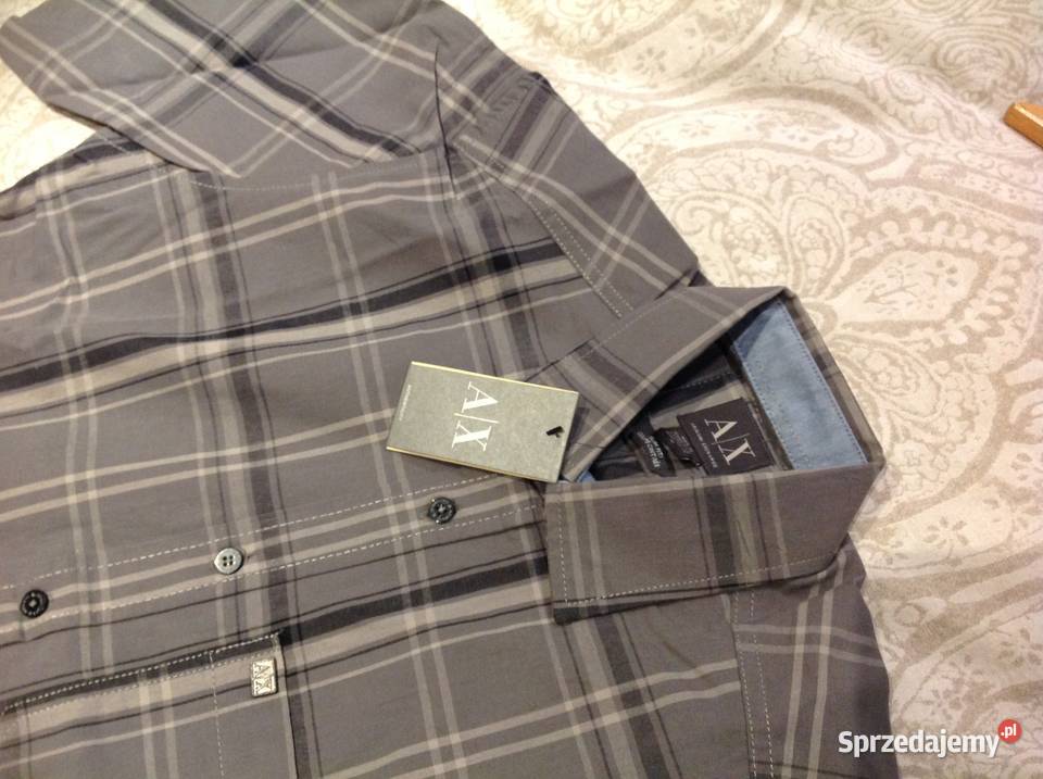 Koszula w Krate Męska ARMANI EXCHANGE M NOWA Nowa Sól