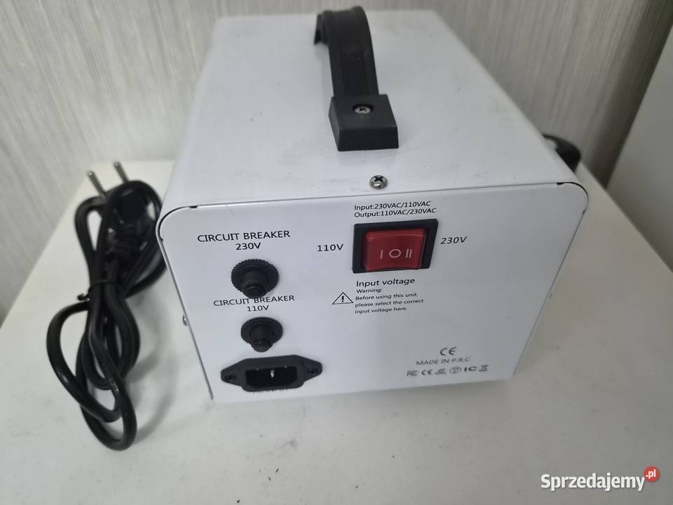 Transformator Napięcia 110V Do 220V Wyłącznikiem Głogów
