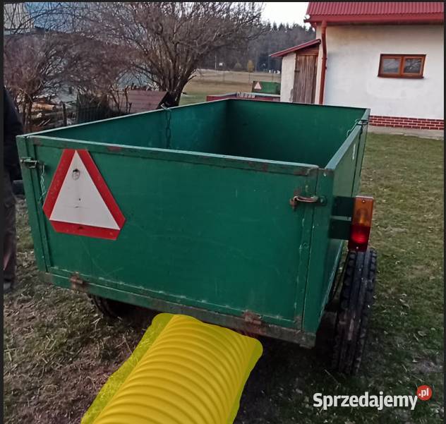 Przyczepa jednoosiowa metalowa Rolnictwo Wysoka sprzedam