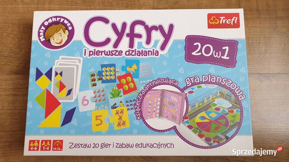 Cyfry i pierwsze działania Mały odkrywca Trefl mazowieckie