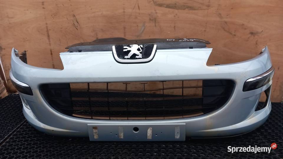 PEUGEOT 407 ZDERZAK PRZÓD HALOGEN EYLC osobowe Zbierkowo