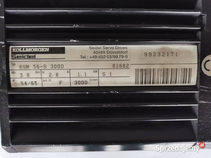 SERVOMOTOR Typ6SM 56S 300 Kollmorgen kujawsko-pomorskie Dragacz sprzedam