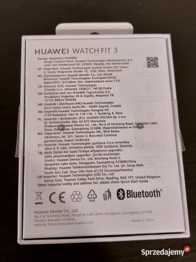 Huawei Watch Fit 3 z oryginalnym pudełkiem Warszawa