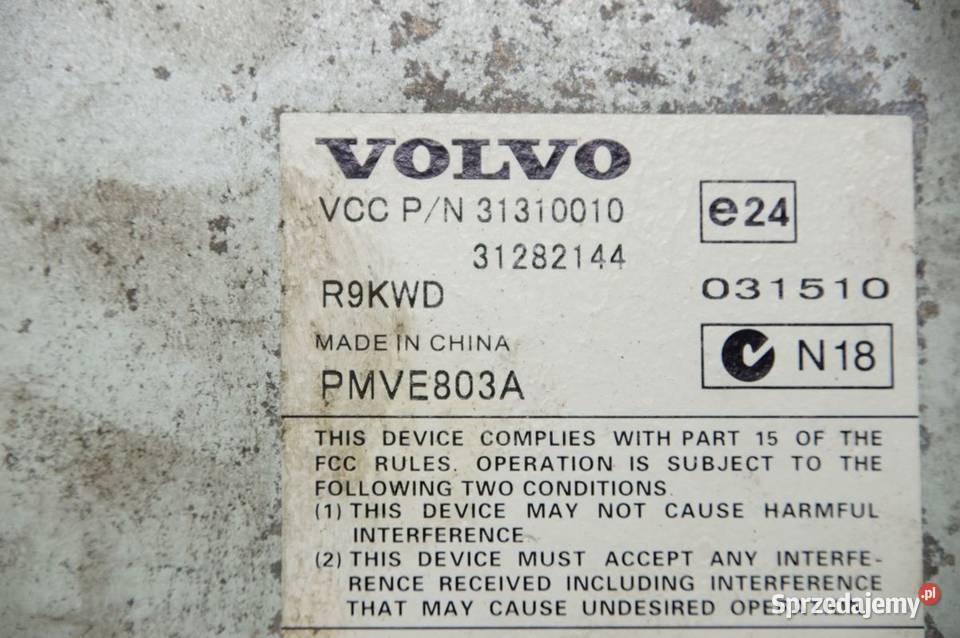 WZMACNIACZ VOLVO S80 31310010 kujawsko-pomorskie Lipno sprzedam