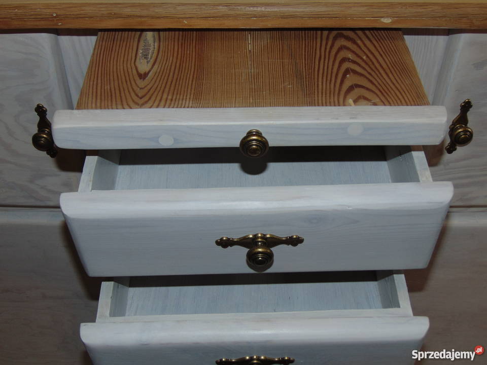 ODRESTAUROWANY finezyjny kredens bielony Piękny Toruń