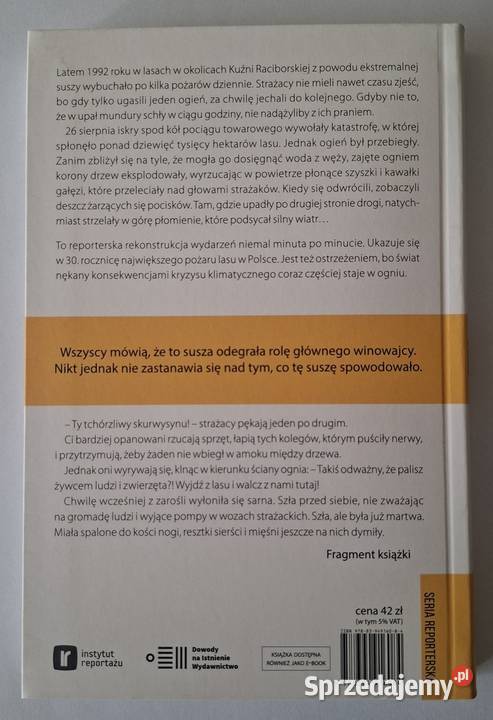 Ogień wyszedł z lasu Dawid Iwaniec twarda Zielona Góra
