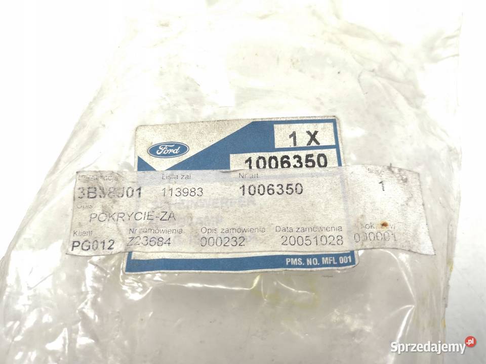 POKRYWKA LAMPY PRZÓD FORD ESCORT 9501 ORYGINAŁ Oświetlenie sprzedam