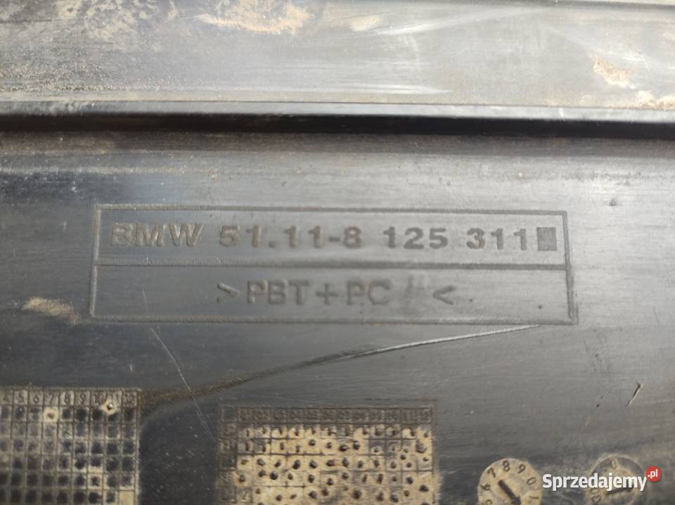 BMW E38 zderzak ramka tablicy rejestracyjnej Chodzież sprzedam
