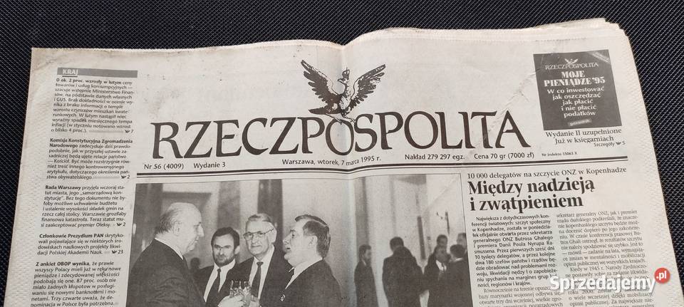 RZECZPOSPOLITA 56 4009 Wyd3 Wtorek 7 Marca 1995 Pruszków