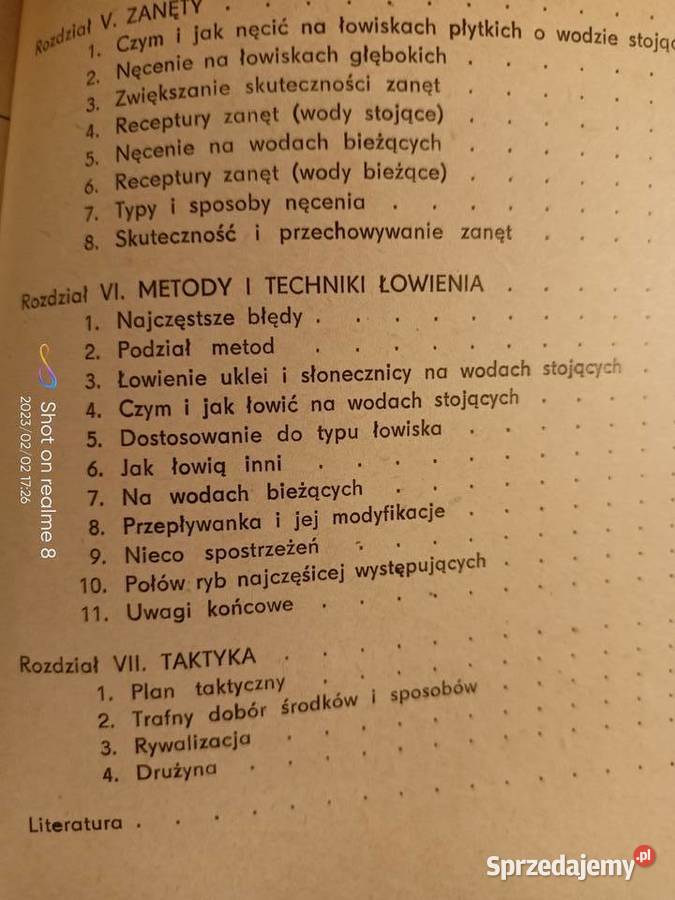 Wędkarstwo sportowe książki Warszawa księgarnia sprzedam