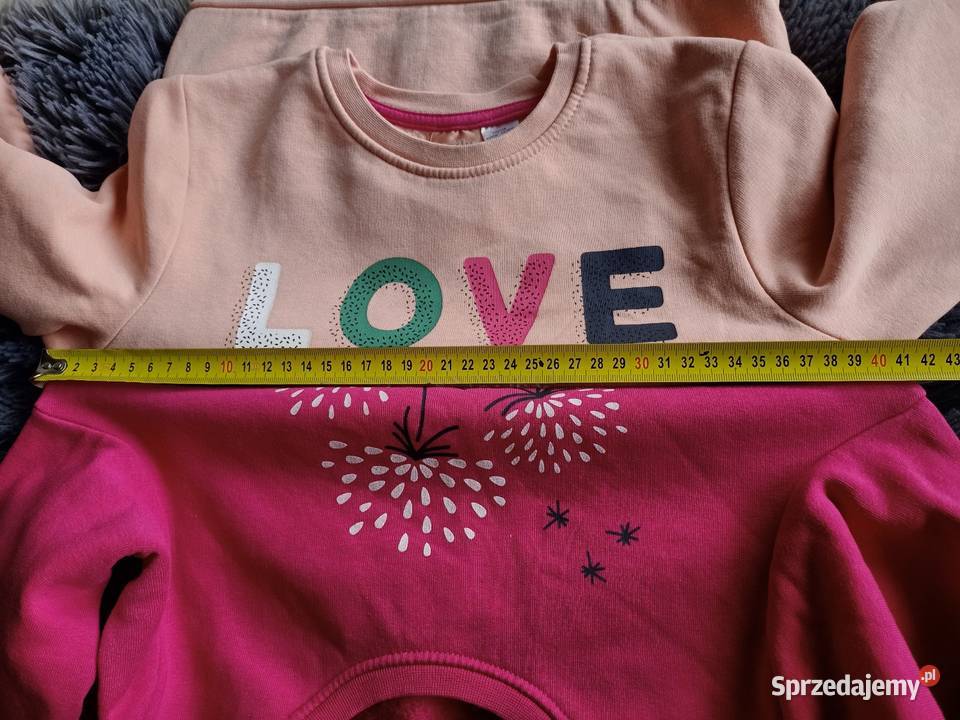 Bluza 110116 różowamorelowa komplet Rozmiar 110 Bluzy Płock
