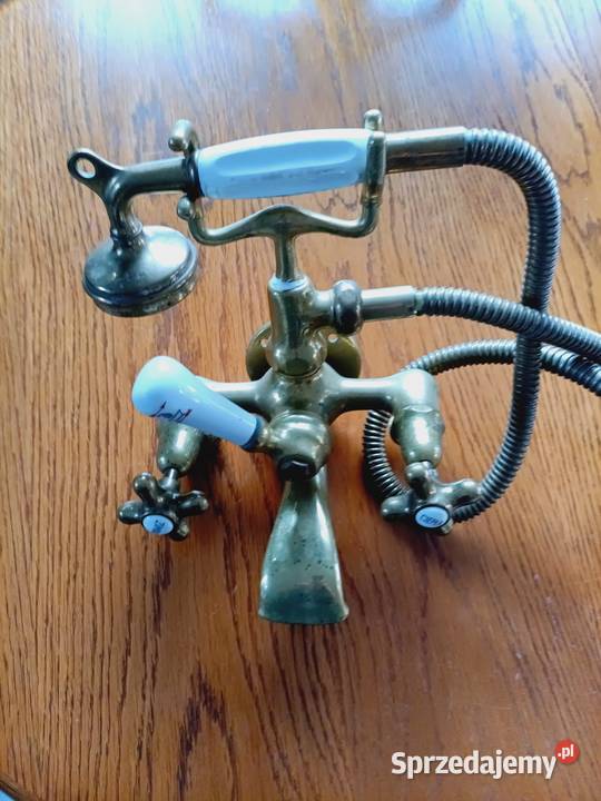 Stara bateria wannowa z mosiądzu Poznań