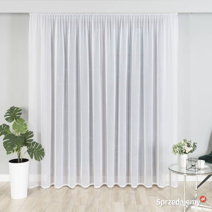 Firana woalowa na taśmie 500x250 firana gotowa Katowice