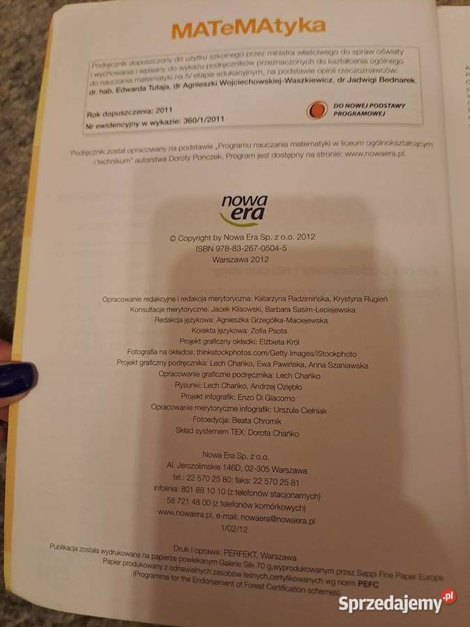 Matematyka 1 nowa era sprzedam
