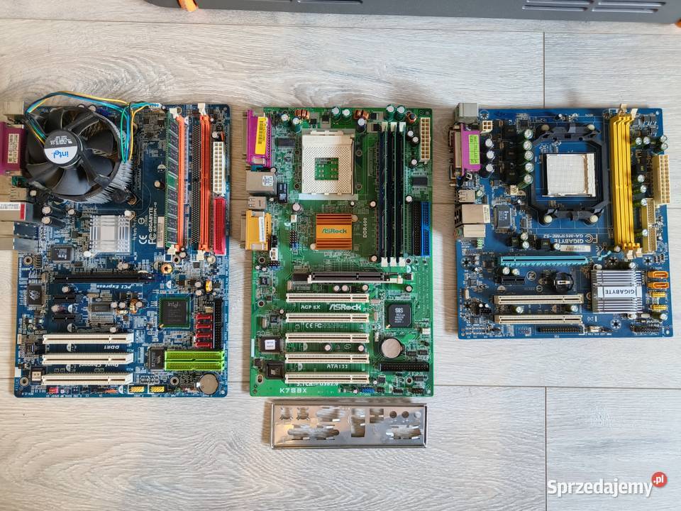 3 płyty główne procesor i RAMy Socket 462 AM3 i ATX wielkopolskie Kalisz