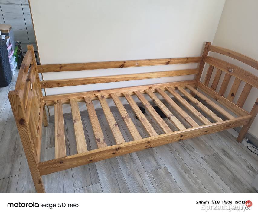 Łóżko drewniane stelaż drewniany Łóżka i materace Końskie