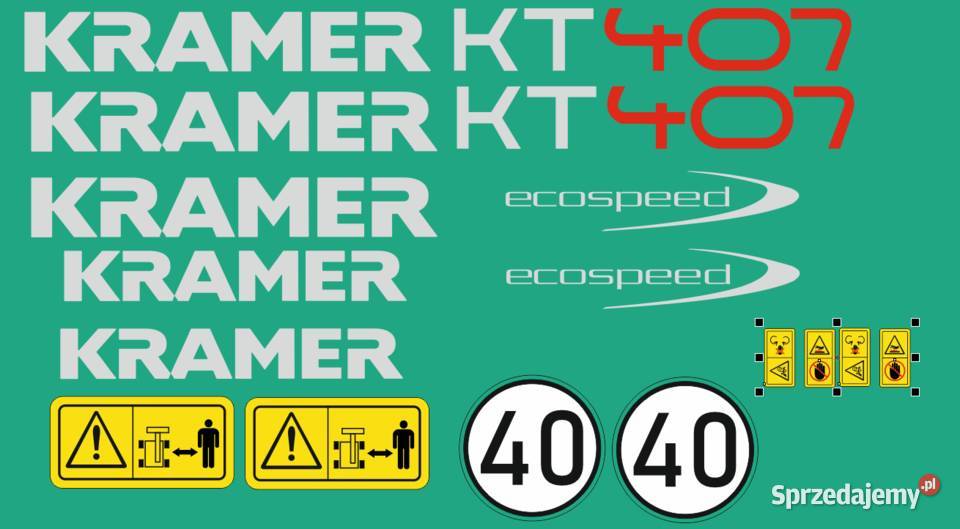 Naklejki Kramer kt 407 i inne modele super mocne
