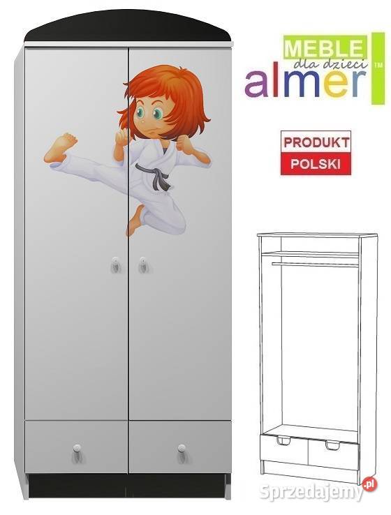 KARATE KID 18 N9 szafa dziecięca 80x53 w190