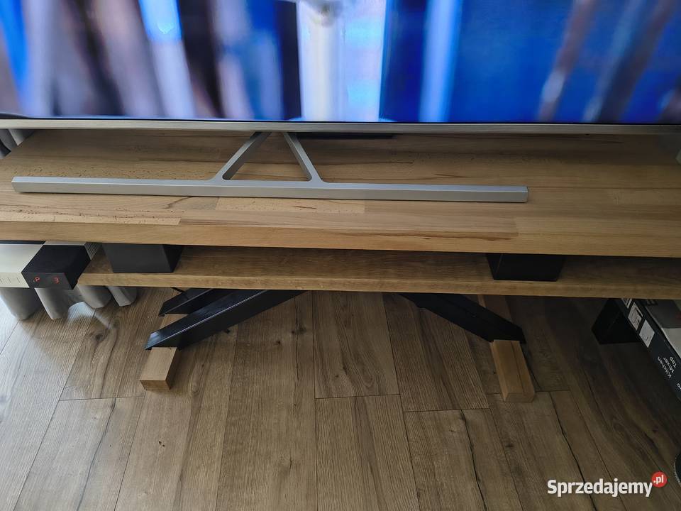SOLIDNY STOLIK RTV POD TELEWIZOR LITE DREWNO sprzedam
