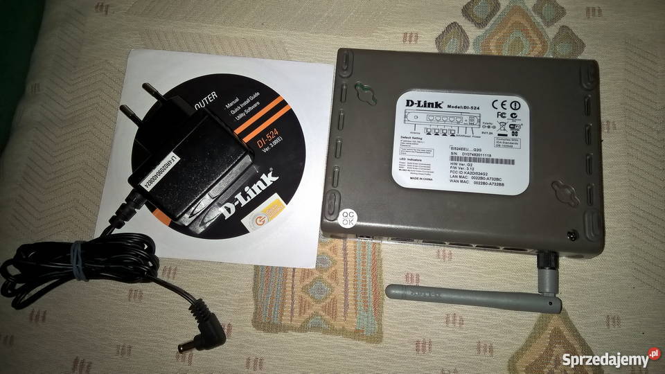 Router DLink DI524 WiFi BG Wireless Router 24GHz Lublin