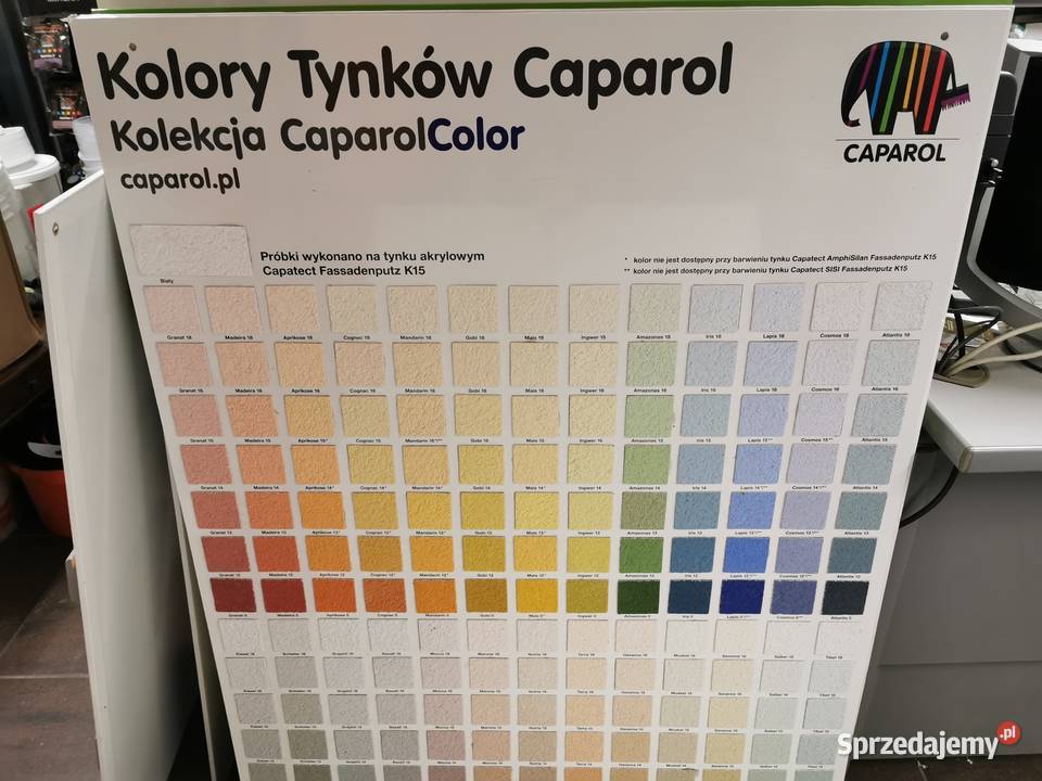 Caparol tynk silikonowy kolory