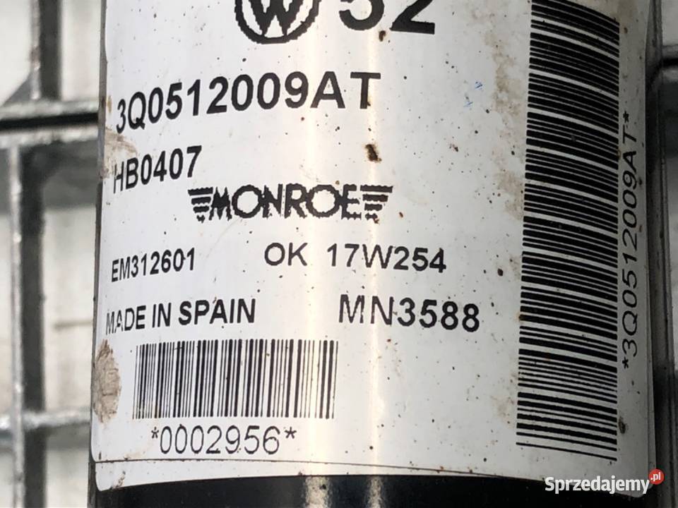 AMORTYZATOR LEWY TYŁ VW ARTEON Hatchback podkarpackie