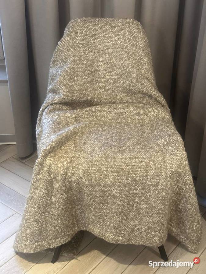 Koc IKEA STOCKHOLM pled beżowy 130x170 Koce i narzuty sprzedam