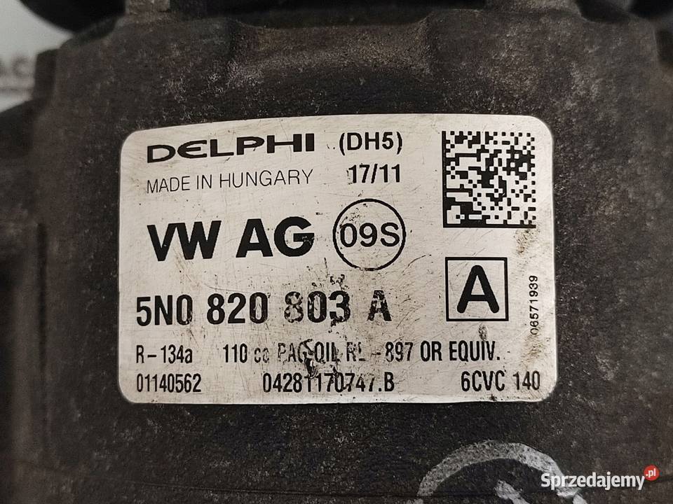 GOLF PASSAT EOS 16 TDI CAY 105 13r sprężarka Kompresory klimatyzacji Kielce