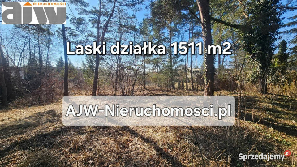 Działka Laski Laski 1500m2