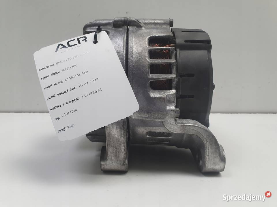 BMW F10 F11 F30 F20 20 D ALTERNATOR 180A 7823343 osobowe lubelskie Janów