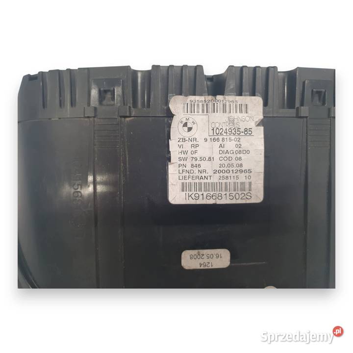 LICZNIK ZEGARY 9166815 BMW E81 E87 Lift 20 i sprzedam
