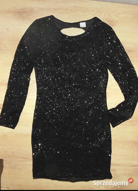 Czarna cekinowa sukienka M Sosnowiec