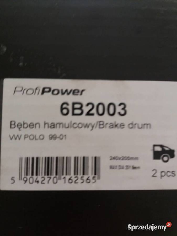 Bębny hamulcowe VW Polo 1999 2001